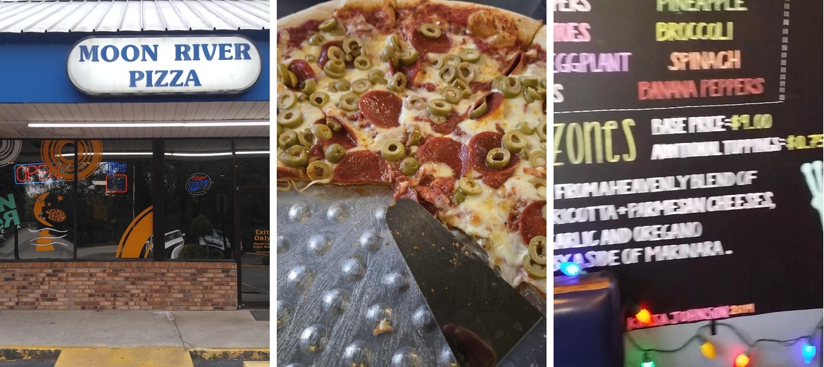Moon River Pizza Menu