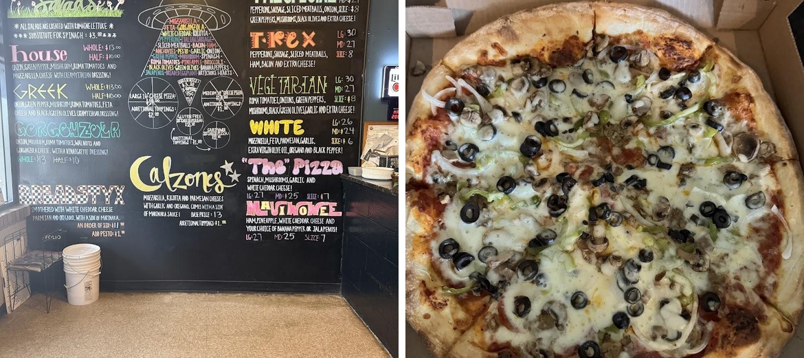 Moon River Pizza Menu