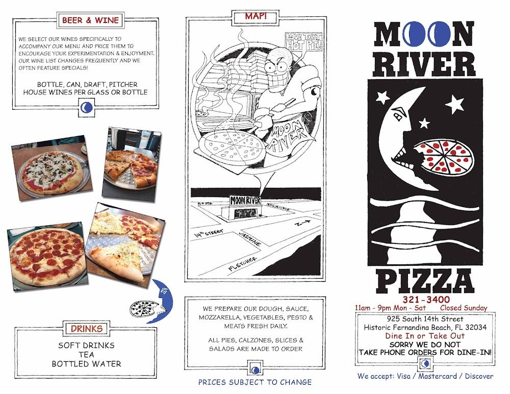 Moon River Pizza Menu image 2