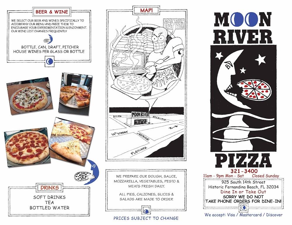 Moon River Pizza Menu image 3