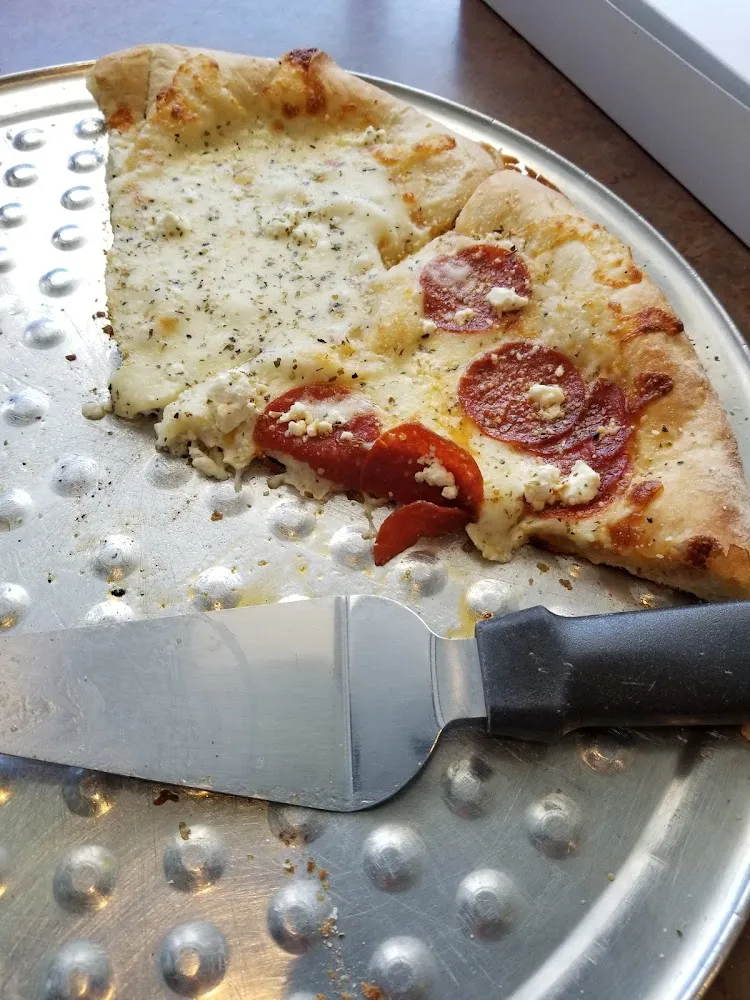 White Pizza with Pepperoni Added